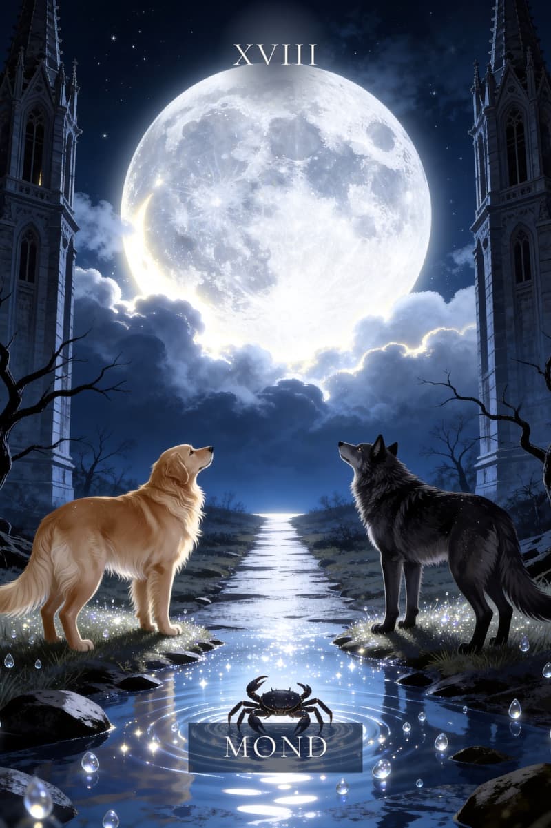 Tarotkarte Der Mond